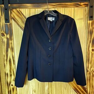 EUC Le Suit Classic Career Jacket Navy 8